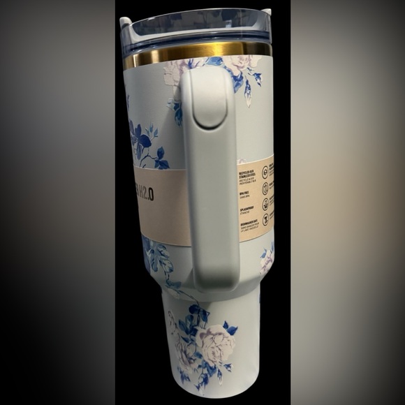 Stanley x LoveShackFancy 🌺 Blue Floral Tumbler Quencher 40oz Gift Box Set NIB - Picture 10 of 12